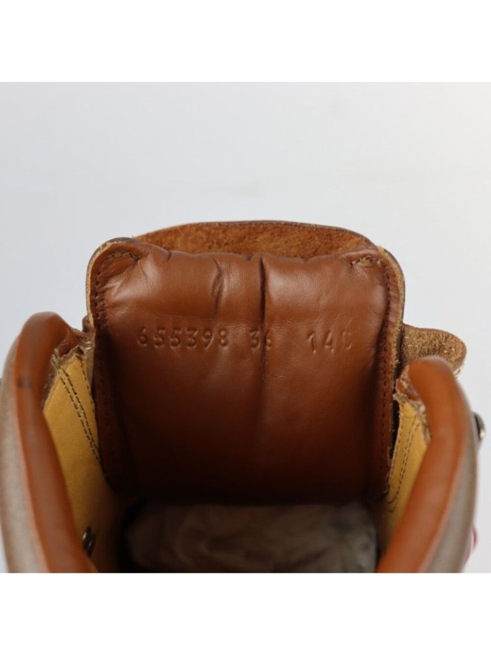 Gucci Mountain Boots Leather Brown The North Face Collaboratio - Picture 5 of 10